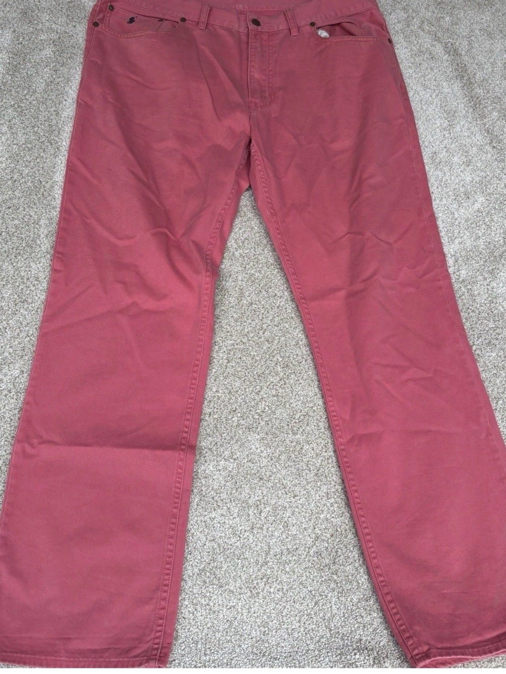 Polo Ralph Lauren Men's Coral Pink Jeans Size 38x32